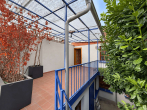OG Terrasse mit Blick Richtung - Grüne Oase mit Terrasse: Haus in ruhiger Fußweg-Lage im alten Zentrum Mainz-Hechtsheims