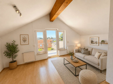 Dachgeschosswohnung mit Weitblick – Loggia, Stellplatz & Küche inklusive – bezugsfrei, 55218 Ingelheim am Rhein, Wohnung