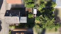 Drohenaufnahme Draufsicht - Freistehendes ZFH – bezugsfertiges OG + 43 m² Nutzfläche im DG, Garten + 2 Garagen